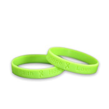 安い正規品 ブレスレット Bracelets - Lime Green Ribbon Cancer Awareness Silicone Bracelets for Adの通販はau PAY マーケット - クルリンストア｜商品ロットナンバー：475828390 Lime Green Non Hodgkins Lymphoma Awareness 通販得価