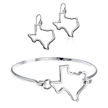 定番大人気 ブレスレット Bangle Bracelet and Earring Set - Jewelry Gift For Womenの通販はau PAY マーケット - クルリンストア｜商品ロットナンバー：475825971 PammyJ State of Texas 大得価在庫