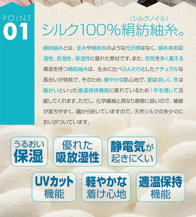 シルク100％絹紡紬糸シルクノイル