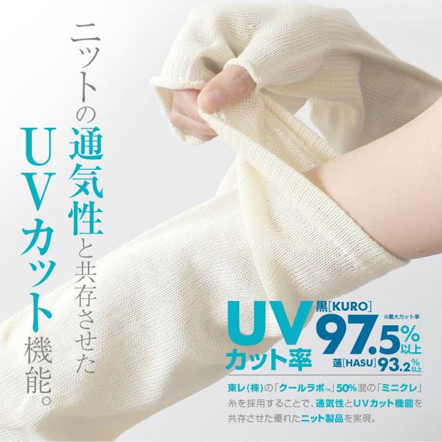 ニットの通気性と共存させたUVカット機能