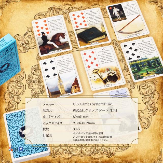 ブルーバード・ルノルマンカード Blue Bird Lenormand カード図版