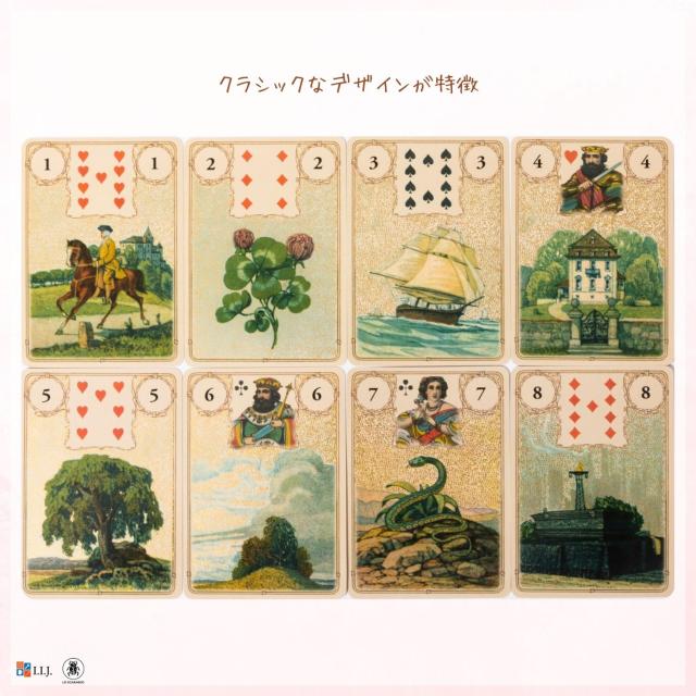 ゴールデン ルノルマン オラクルカード Golden Lenormand Oracle カード図版