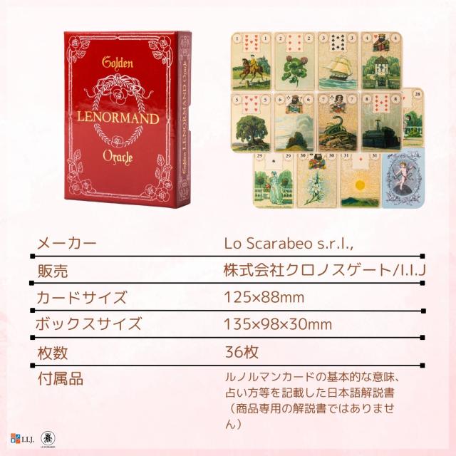 ゴールデン ルノルマン オラクルカード Golden Lenormand Oracle カード図版
