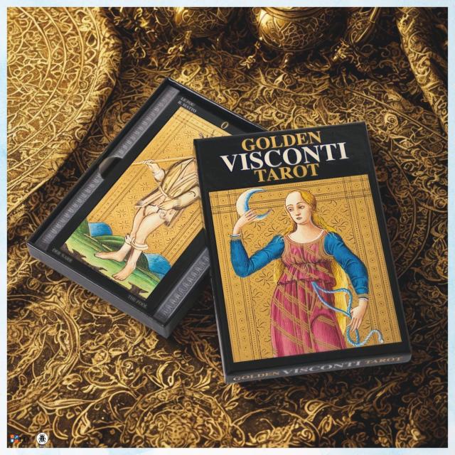 ゴールデン ビスコンティ タロット/ハードボックス Golden Visconti Tarot カード図版