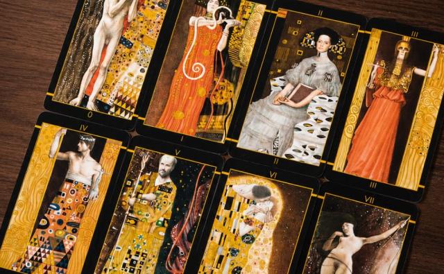 クリムト タロット ゴールデン ミニ エディション Klimt Tarot Pocket Golden Edition KLIMT TAROT POCKET GOLDEN EDITION