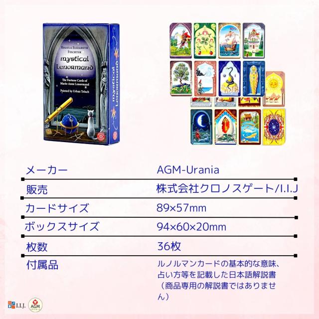 ミスティカル ルノルマン Mystical Lenormand カード図版
