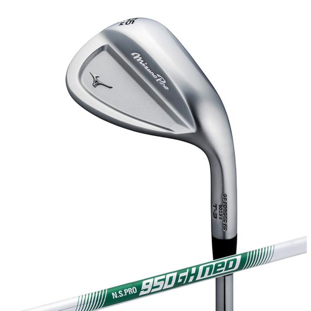ミズノ MIZUNO PRO T3 ウェッジ ミズノ プロ 右用 ホワイトサテンブラッシュ仕上げ N.S.PRO 950GH neo スチールシャフト 5KJKB24690 軟鉄鍛造 2025年モデル