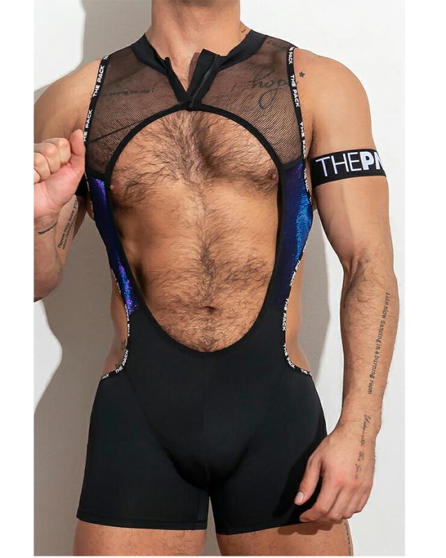 Argus BodySuit セクシー 華やかさが融合 魅力 メッシュ生地 スポーティ プール 情熱 誘惑 ワンピース ビーチパーティー