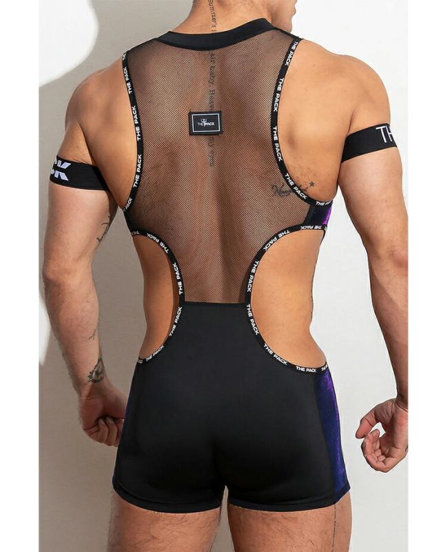 Argus BodySuit セクシー 華やかさが融合 魅力 メッシュ生地 スポーティ プール 情熱 誘惑 ワンピース ビーチパーティー