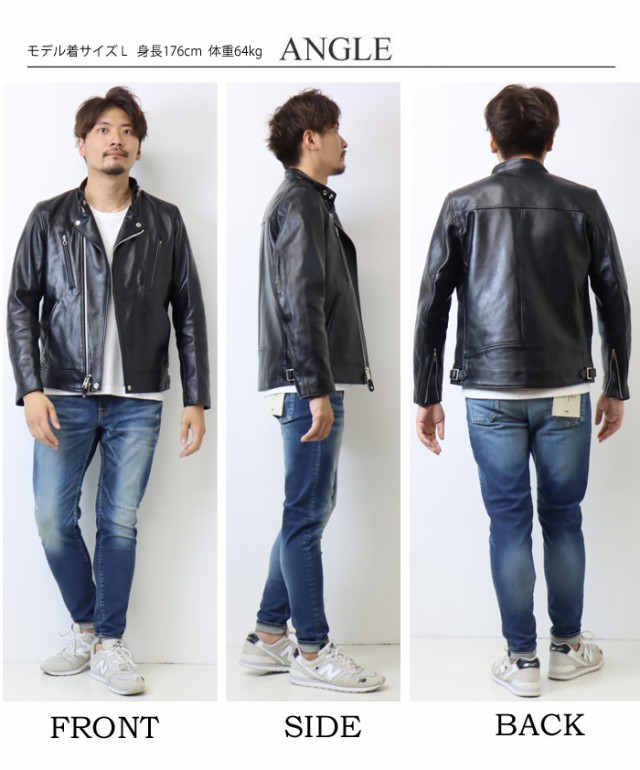 Schott ショット ダブル ブレスト ライダースジャケット レザー Schott ショット ダブル ブレスト ライダースジャケット レザー
