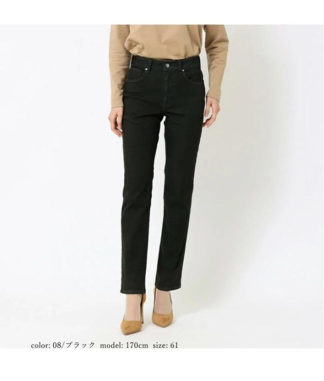 Mrs.Jeana ミセスジーナ レディース レギュラーストレート 股上深め