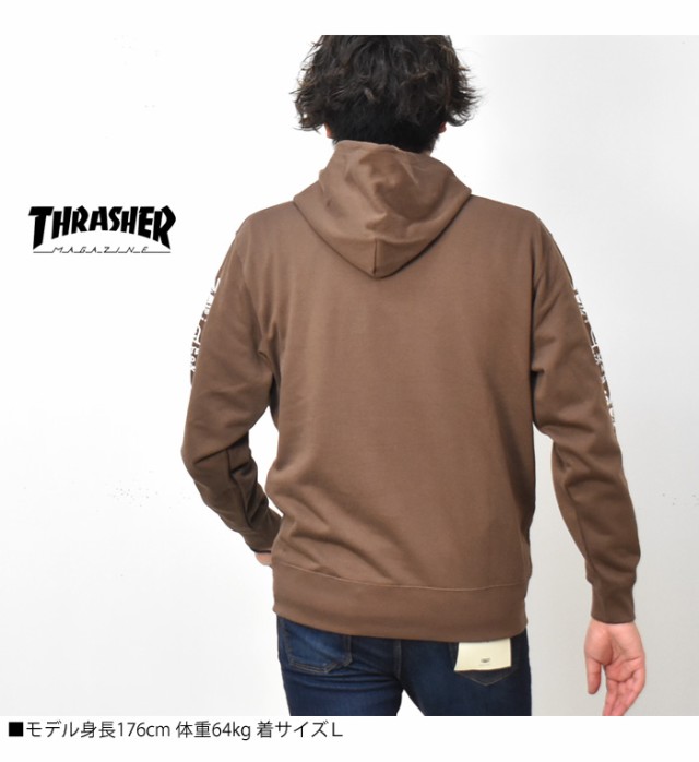 シュプリーム ×スラッシャー THRASHER  21AW  Thrasher Hooded Sweatshirt ゲームプリントプルオーバーパーカー メンズ L