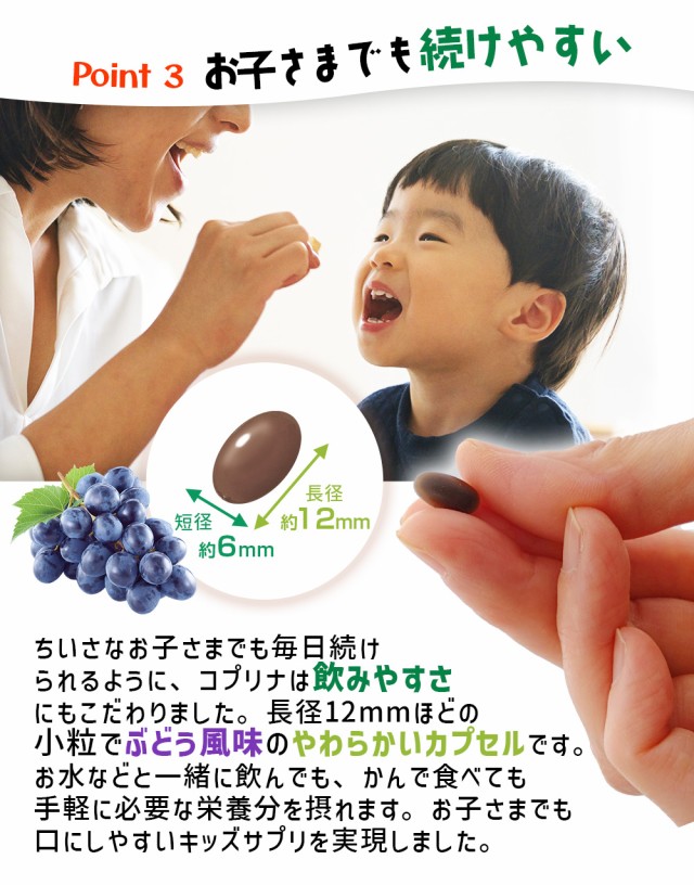 続けやすい 飲みやすい 小粒 ぶどう風味