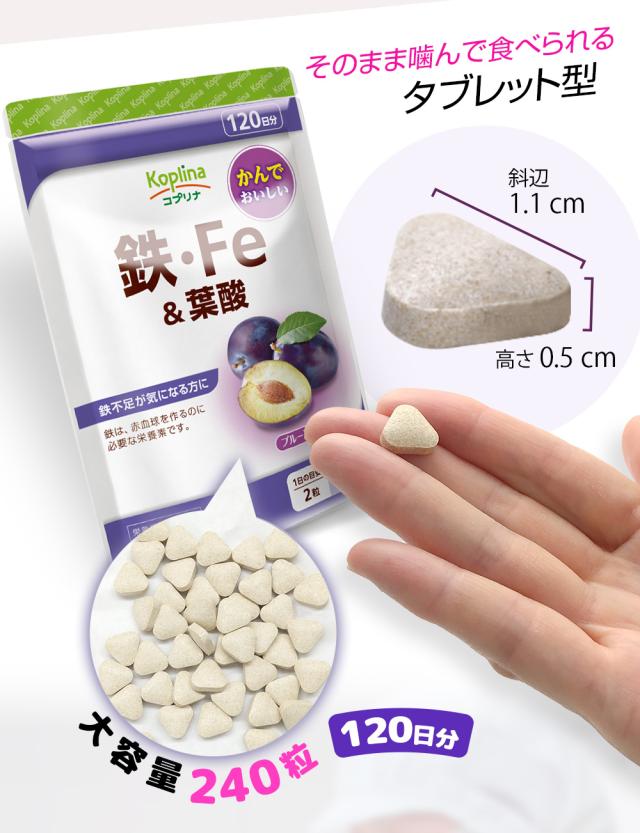 そのままかんで食べられる/タブレット型/大容量240粒/120日分