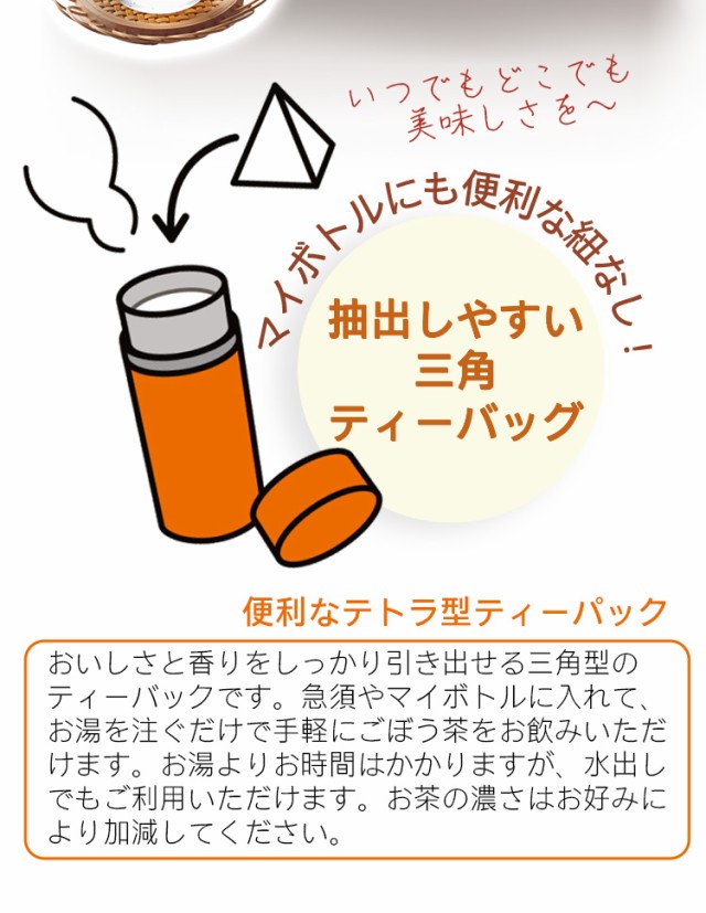 イヌリン336mg ダイエット 飲みたいお茶 ごぼう ノンカフェイン