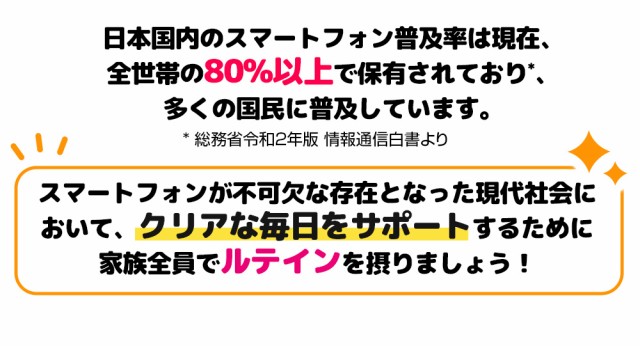 ファミリー/スマホ保有率/現代社会/クリアな毎日をサポート