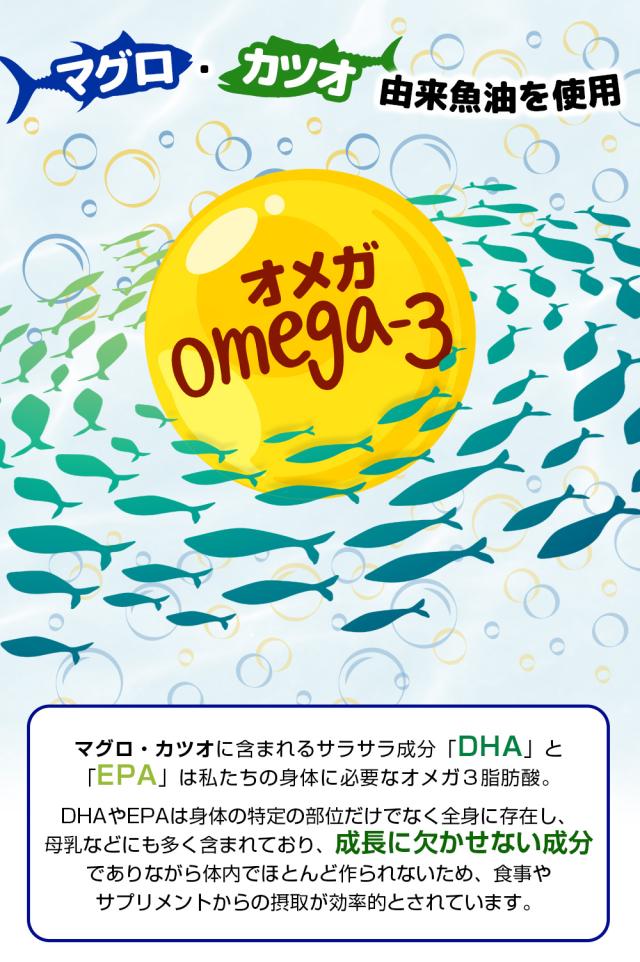 オメガ3 / Omega-3 / マグロカツオ由来魚油