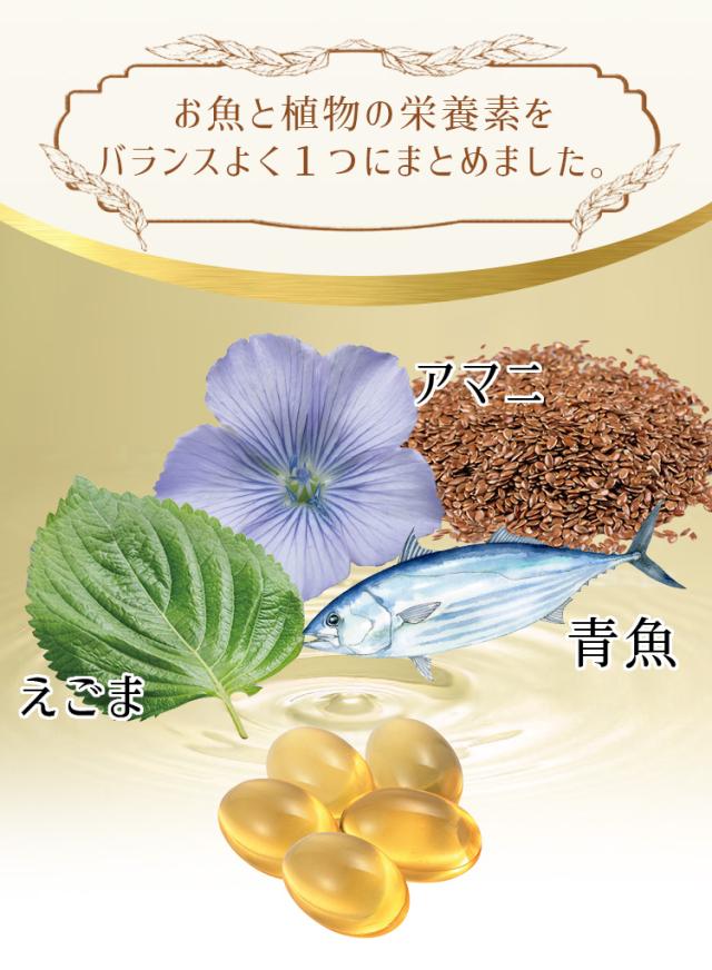 お魚と植物の栄養素をバランスよく