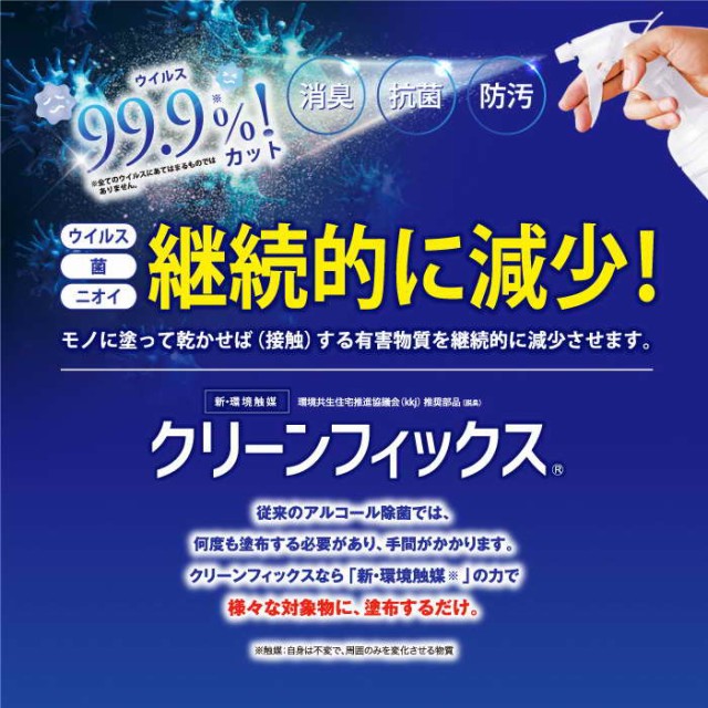 未使用】環境触媒クリーンフィックス 99.9％抗菌/抗ウィルス（送料込み