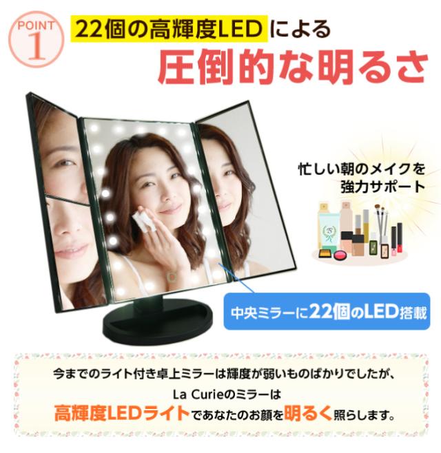 “21この高輝度LEDによる圧倒的な明るさ”