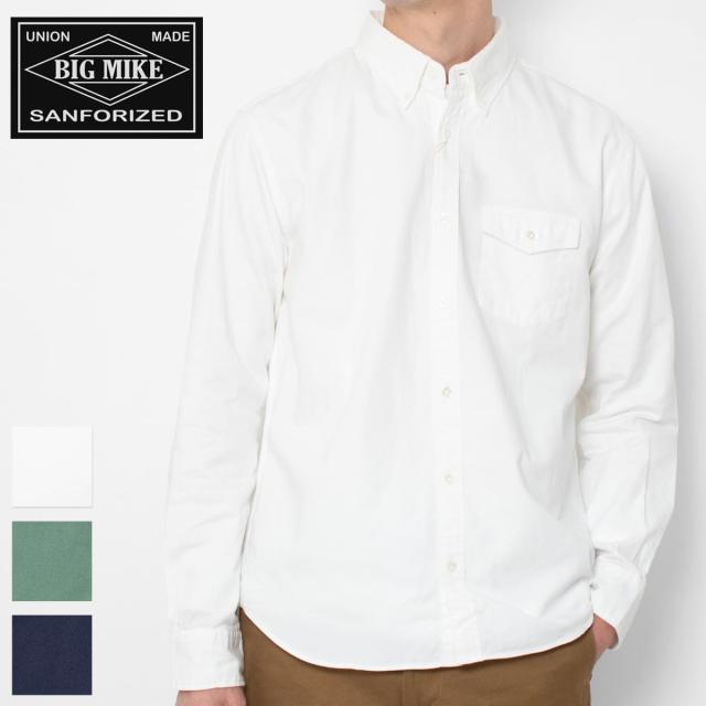 日本製 ビッグマイク オックスフォードシャツ メンズ 長袖 ボタンダウン 101815004 国産 高品質