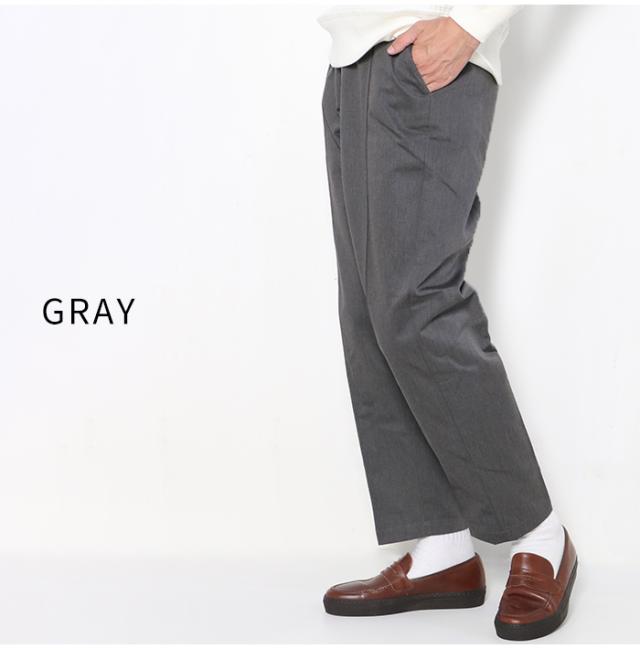 BIGMIKE ビッグマイク ピンタック チノパンツ グレー 正面