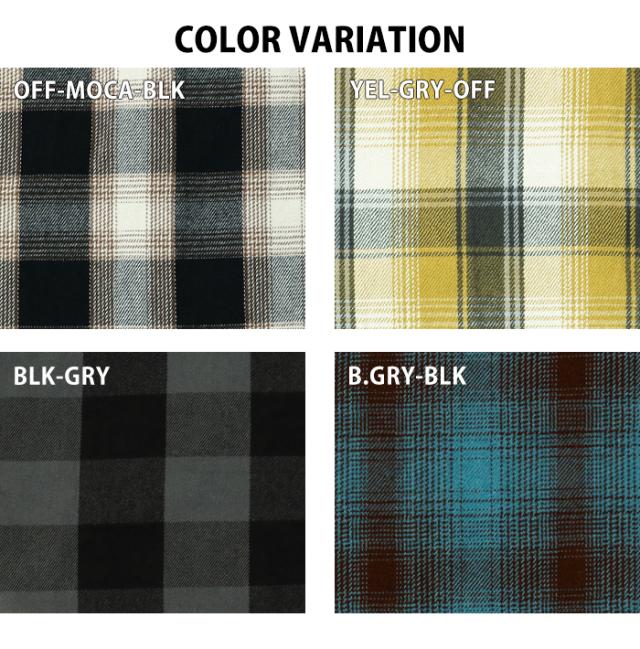 BIGMIKE ヘビーフランネルシャツ 1025351 カラーバリエーション