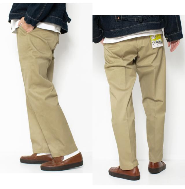 ビッグマイク ピンタックチノ サイドシルエット バックスタイル
