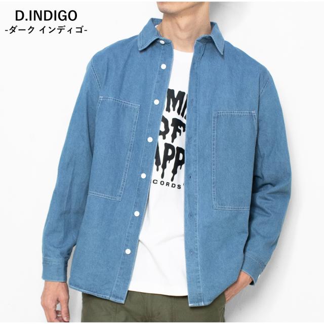BIGMIKE デニムシャツ 102615350 ダークインディゴ D INDIGO