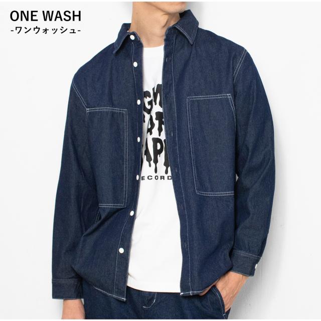 BIGMIKE デニムシャツ 102615350 ワンウォッシュ ONEWASH