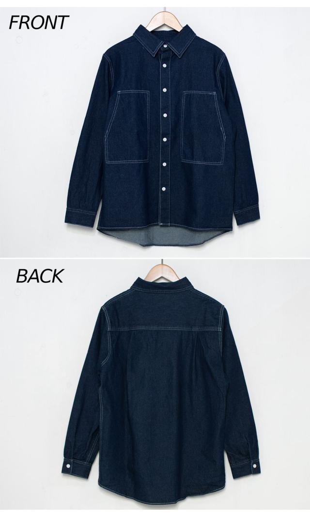 BIGMIKE デニムシャツ 102615350 前後