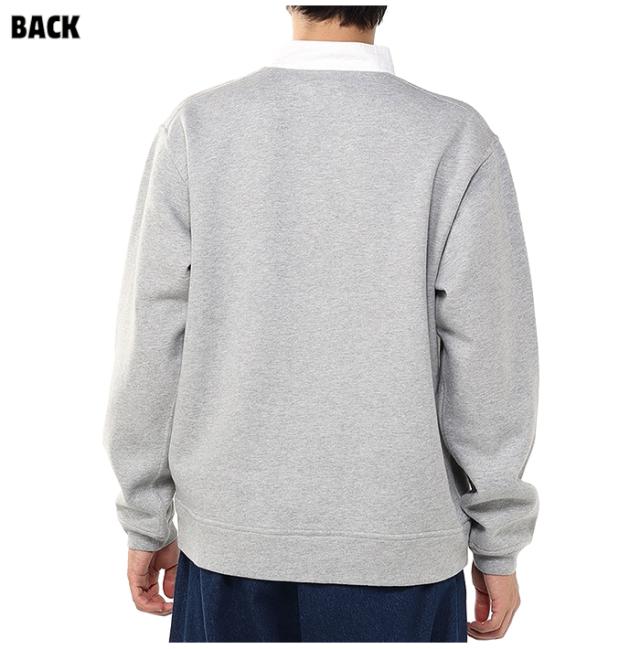 ャムス ハリケーントップ 裏起毛 モデル着用画像 後ろ