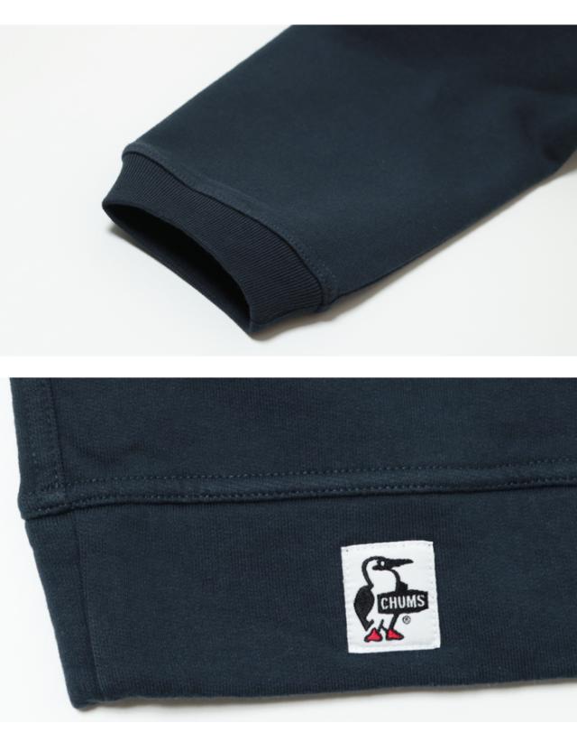 チャムス ハリケーントップ 裏起毛 袖口 裾部分 詳細