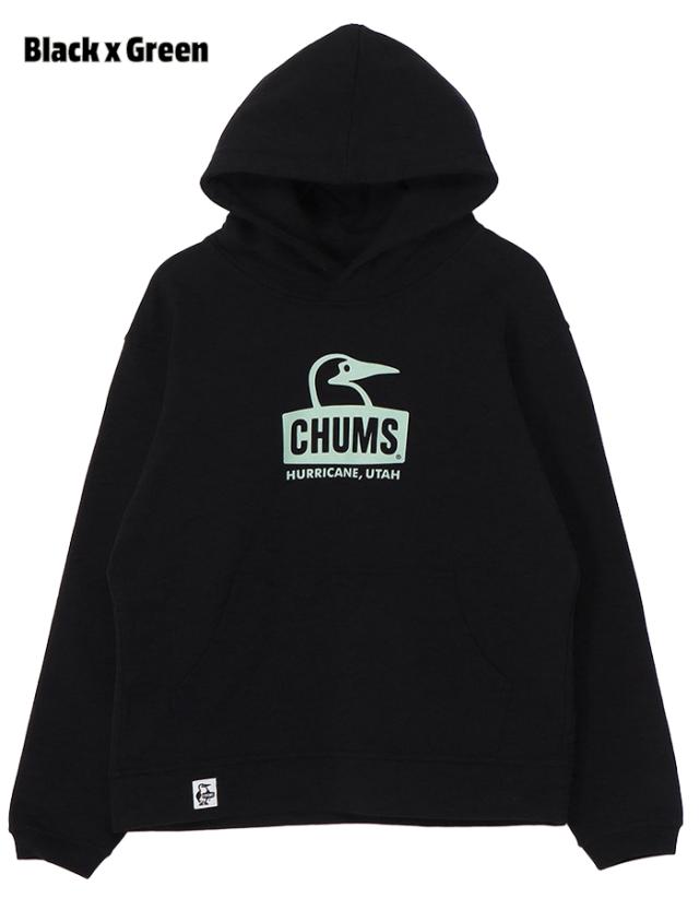 CHUMS チャムス プルオーバー パーカー ブラック 黒