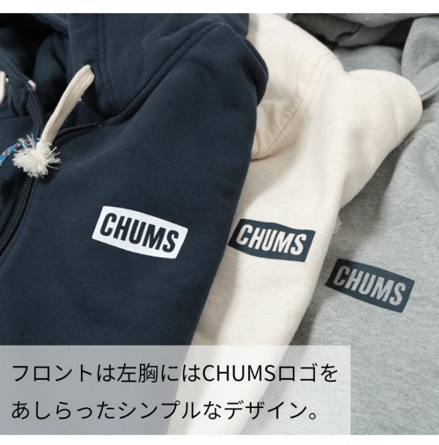 CHUMS ブービーフェイス ジップパーカー CH00-1522 胸のCHUMSロゴ