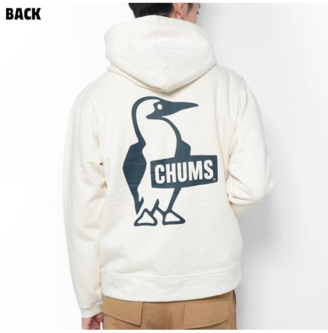 CHUMS チャムス ブービーフェイス ジップアップパーカー 着用画像 後ろ