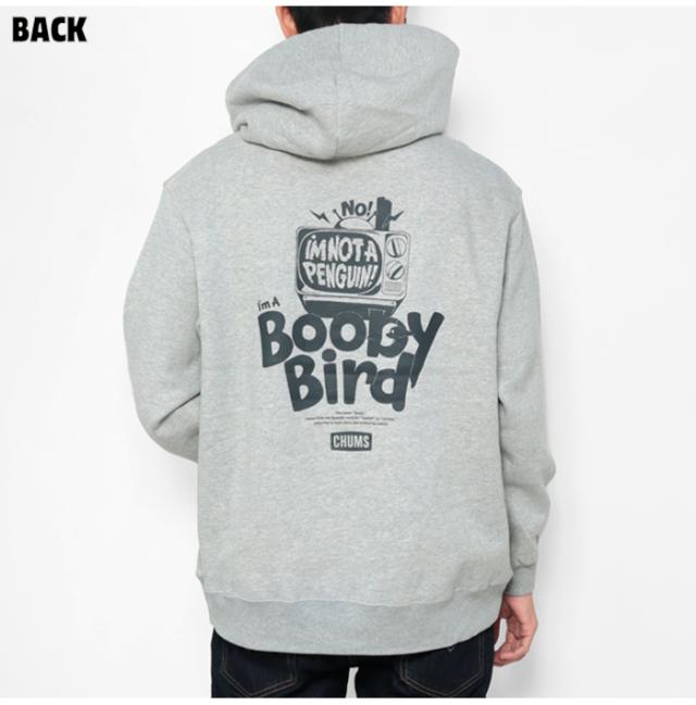 チャムス プルオーバー パーカー オーバーサイズ メンズ 裏起毛 CH00-1528 着用画像 後ろ