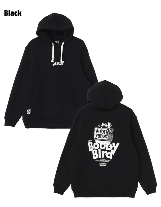 チャムス プルオーバー パーカー オーバーサイズ メンズ 裏起毛 CH00-1528 ブラック