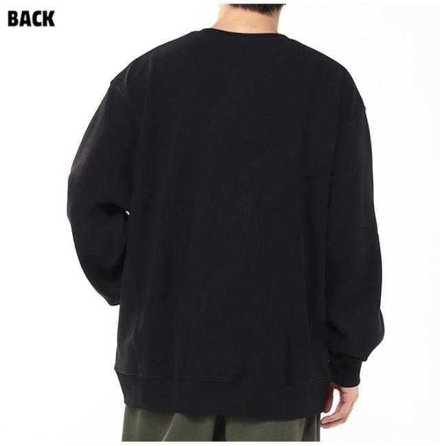 チャムス CHUMS トラウトボーン クルートップ トレーナー スウェット メンズ 着用画像 後ろ