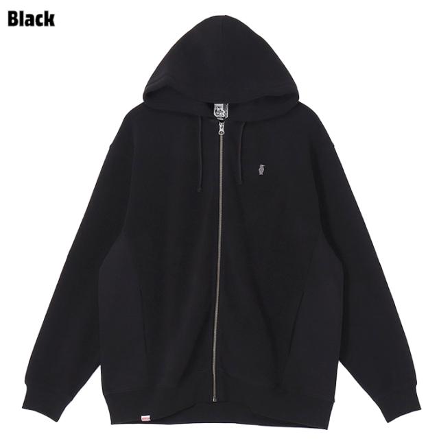 チャムス ジップパーカー CH00-1536 ブラック 黒