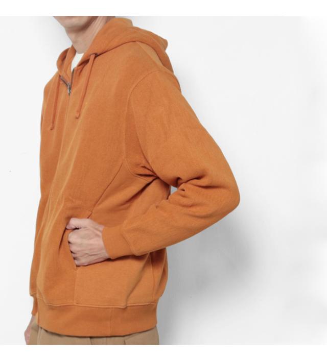 チャムス ジップパーカー CH00-1536 着用画像 サイド 横