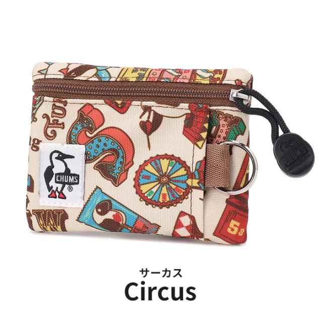 チャムス CHUMS リサイクル キー コインケース CH60-3574 サーカス 総柄 26SS