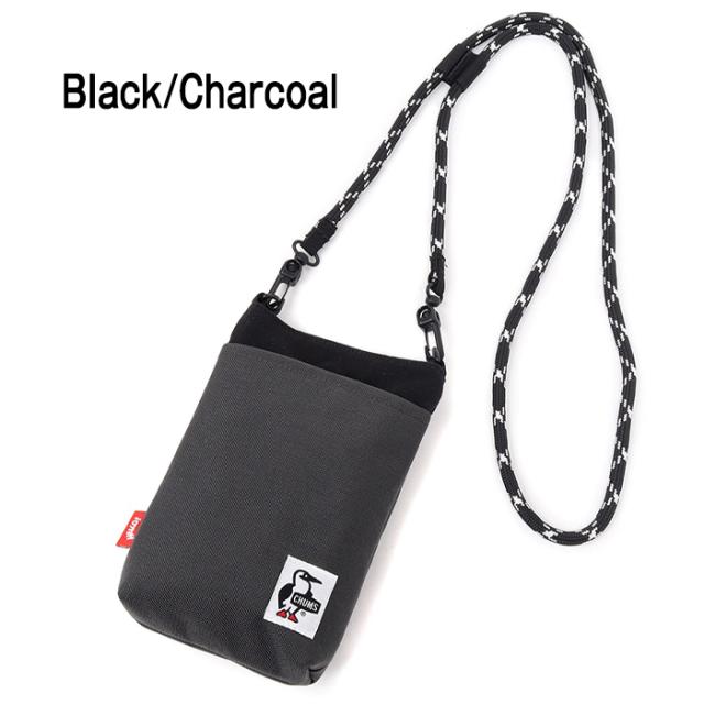 CHUMS チャムス ショルダーポーチ Black Charcoal ブラック チャコール