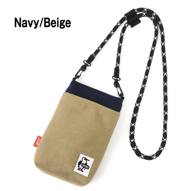 CHUMS チャムス ショルダーポーチ Navy Beige ネイビー ベージュ