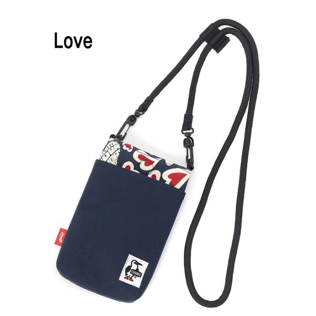 CHUMS チャムス ショルダーポーチ Love ラブ ハート ネイビー