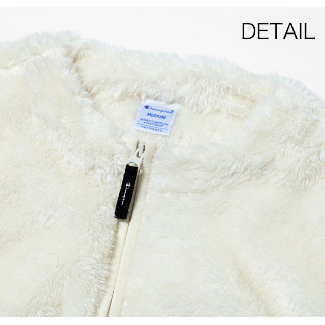 チャンピオン フリースジャケット 首元詳細