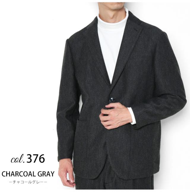 デニスラ テーラードジャケット 着用画像 チャコール