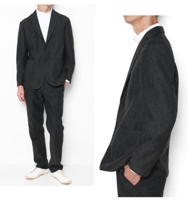 デニスラ テーラードジャケット 着用画像 チャコール2
