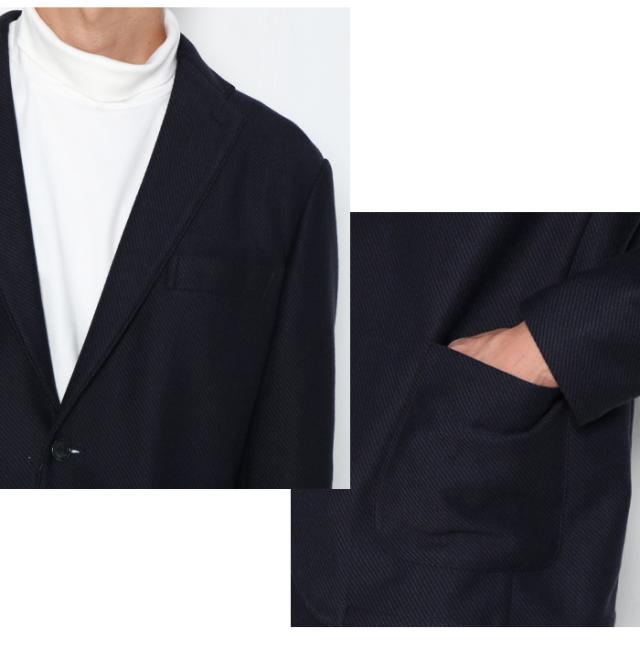 デニスラ テーラードジャケット 首元 ポケット