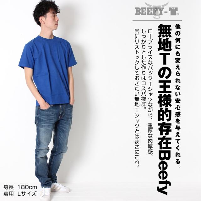 ヘインズ Hanes BEEFY-T Tシャツ 着用 詳細 グレー